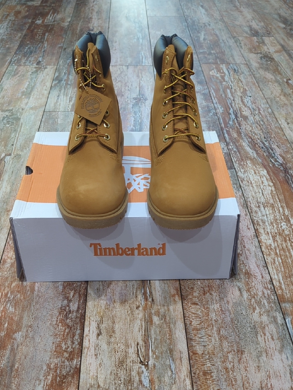 Timberland Men's Wheat Nubuck Lace-Up Work Boots